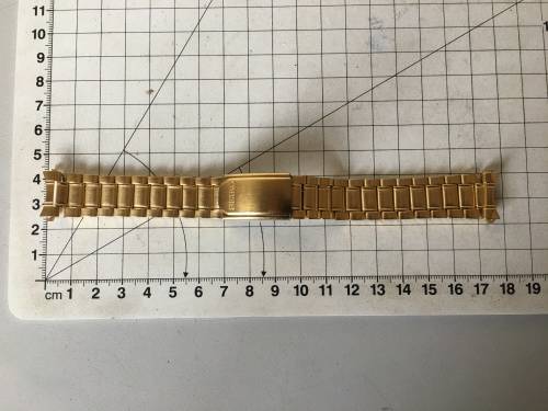 SEIKO - 18mm gold watch bracelet