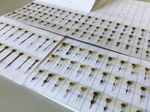 Pocket watch hands - 110 pieces