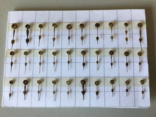 Pocket watch hands - 110 pieces