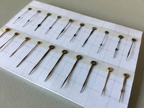 Pocket watch hands - 110 pieces