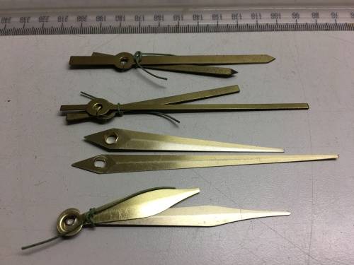Assorted hands for quartz clock - 10 sets - #3