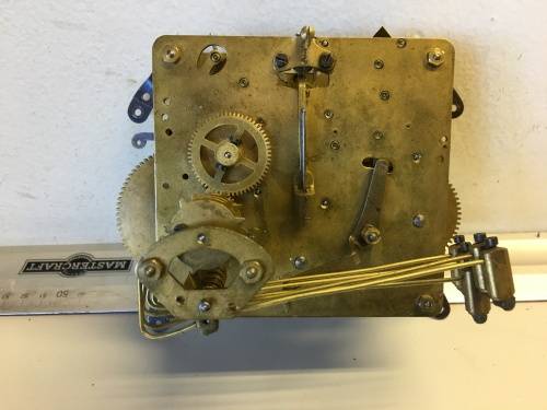 German mantle clock movement - 13cm - parts/repair