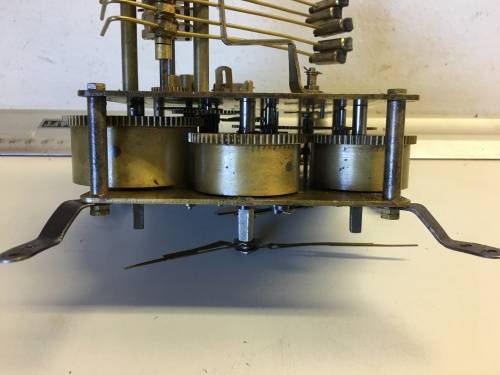 German mantle clock movement - 13cm - parts/repair