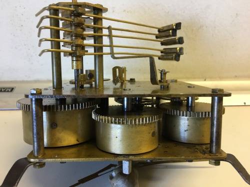 German mantle clock movement - 13cm - parts/repair