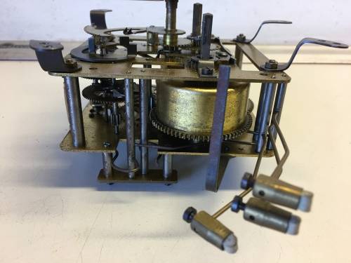 German mantle clock movement - 12cm - parts/repair