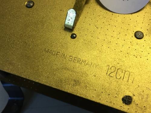 German mantle clock movement - 12cm - parts/repair