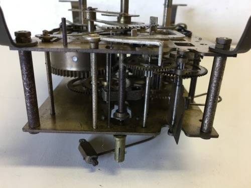 90 x 107mm  clock movement - parts repair