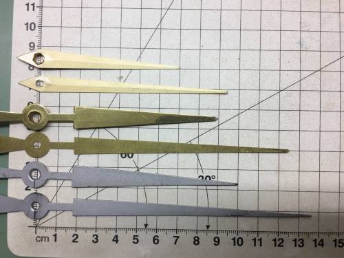 Assorted hands for quartz clock - 10 sets - #3