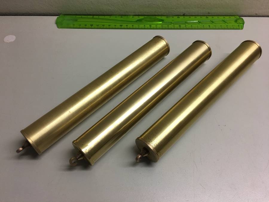 Clock weights -  brass outer shells