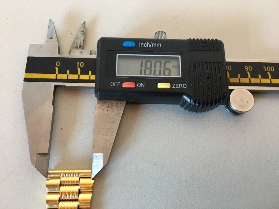 18mm gold color stainless steel bracelet #30