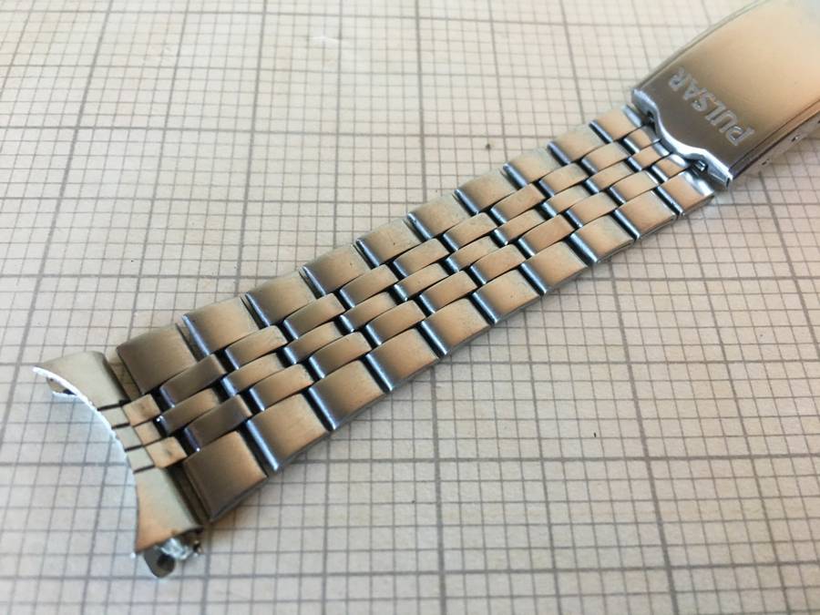 PULSAR - 20mm stainless steel bracelet
