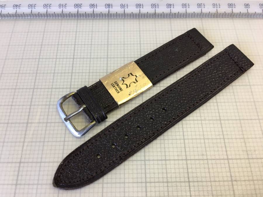18mm Moroccan goatskin strap - dark brown