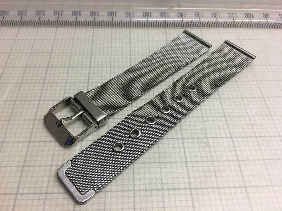 18mm stainless steel Milanese strap with buckle