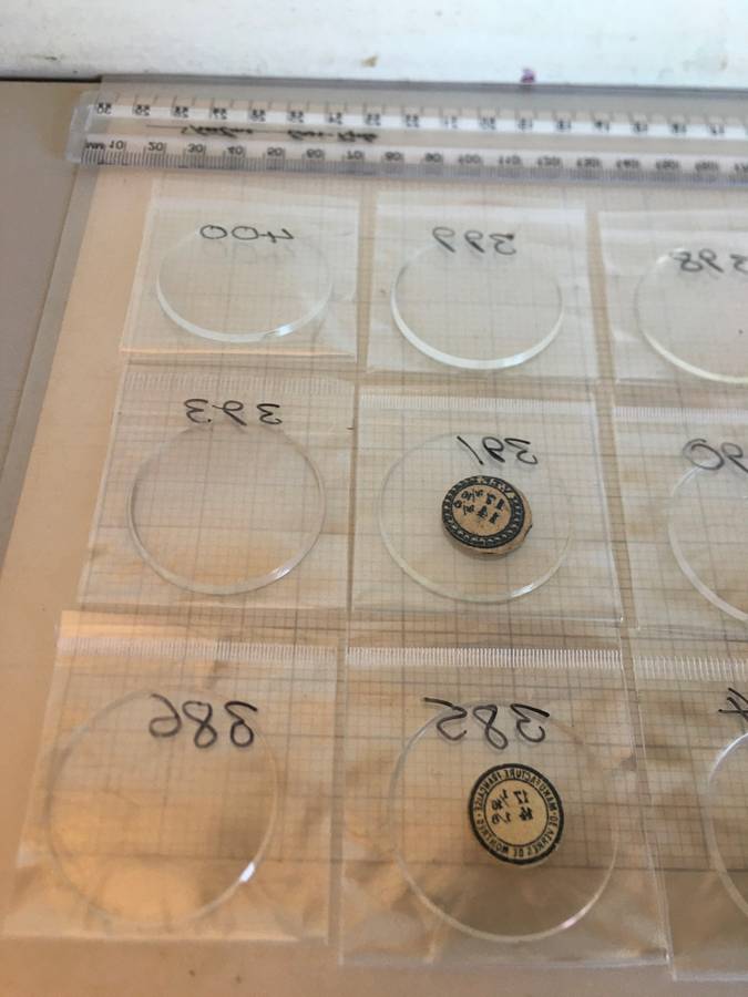 Pocket watch crystals - 15 pieces - #1