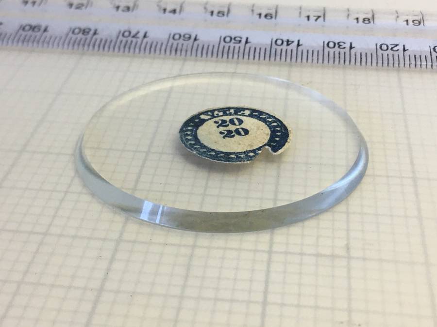 45,3mm pocket watch crystal- flat