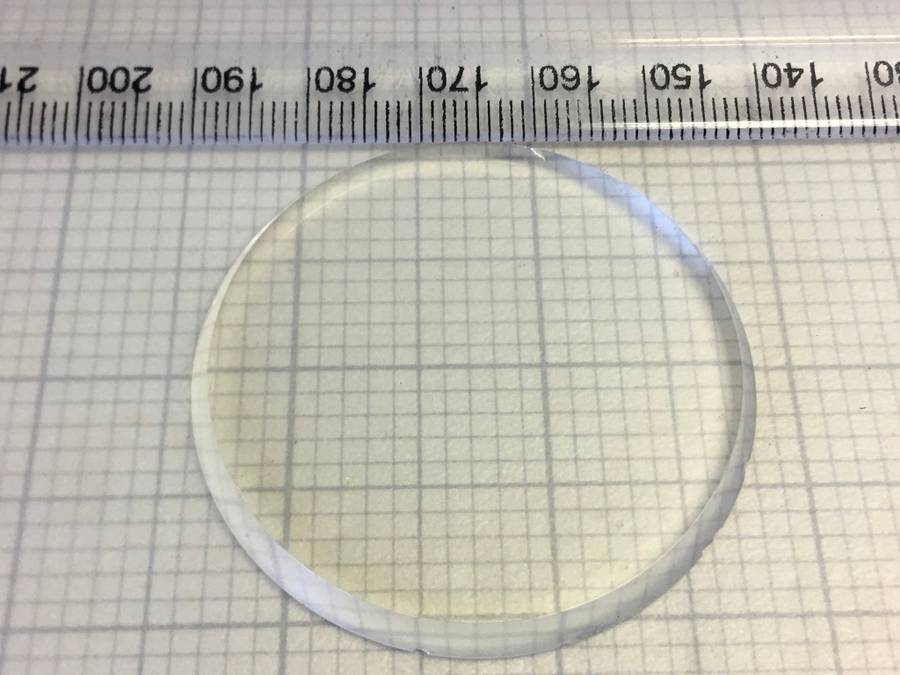 44.8mm pocket watch crystal- flat