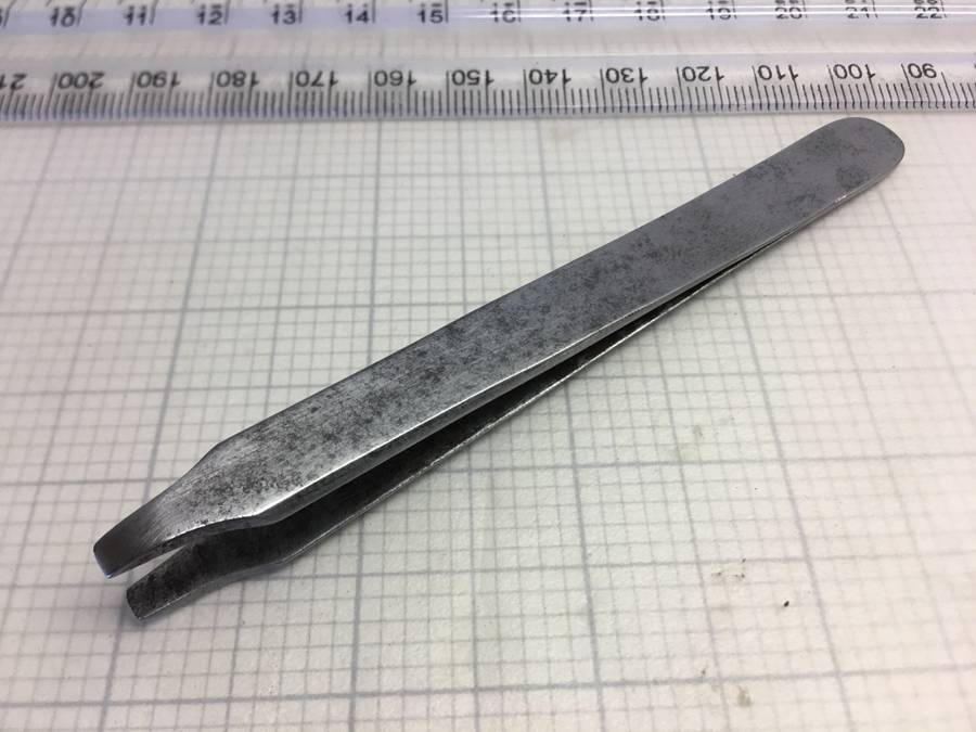 Watchmakers flat end tweezers