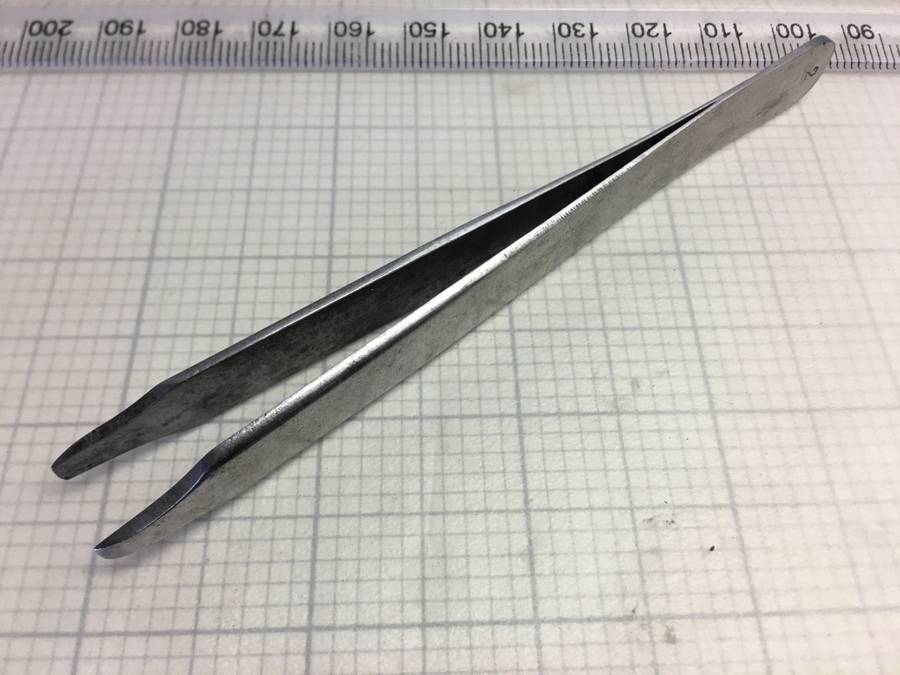 Watchmakers flat end tweezers