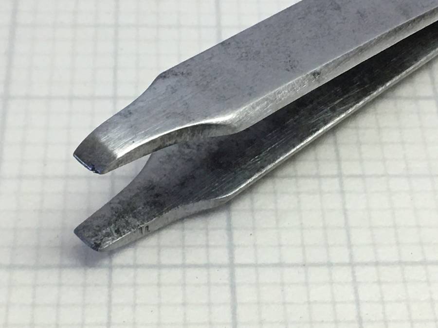 Watchmakers flat end tweezers