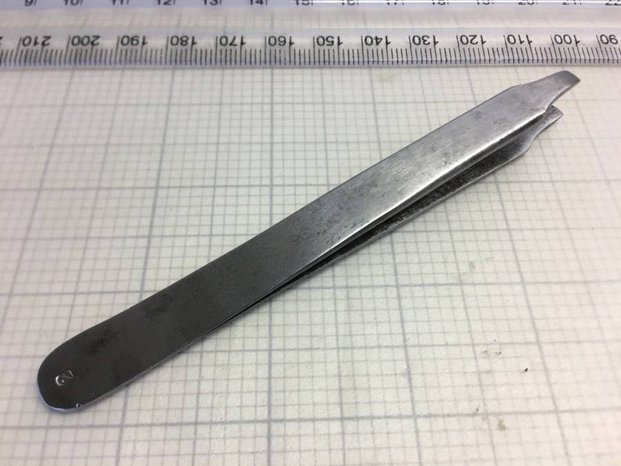 Watchmakers flat end tweezers