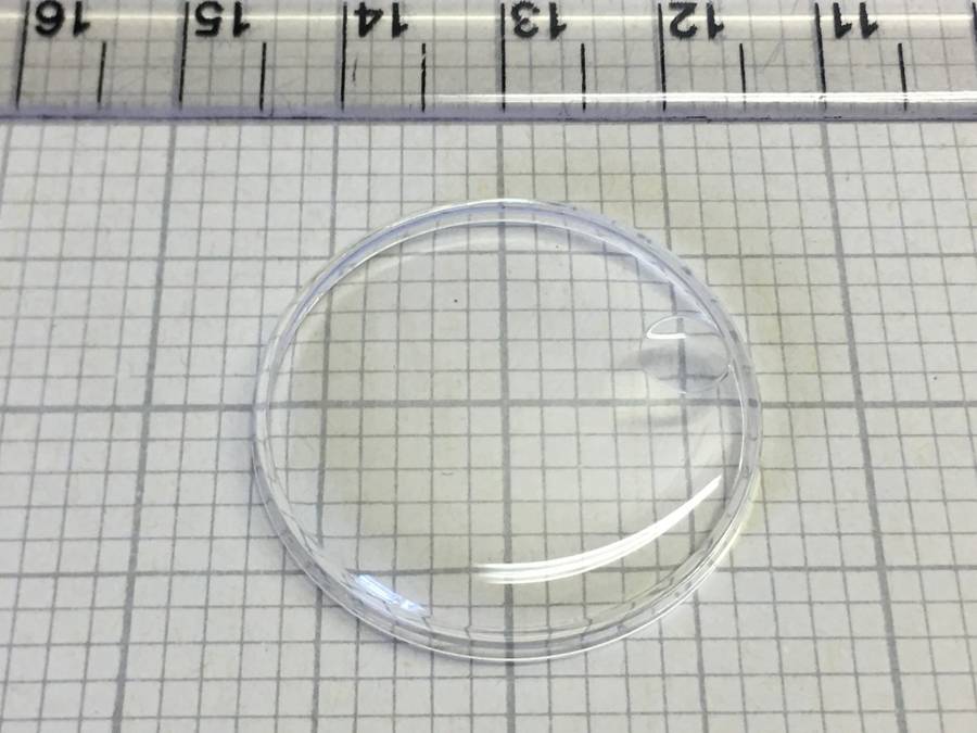 ROTARY  AS 1555/1581 - 283mm acrylic crystal with magnified date display