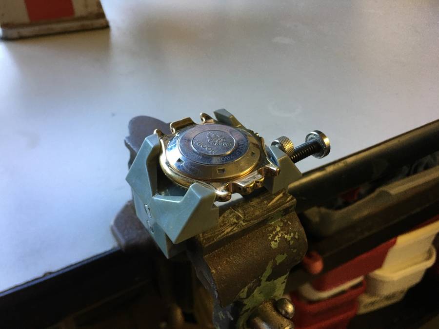 Watch case/movement holder