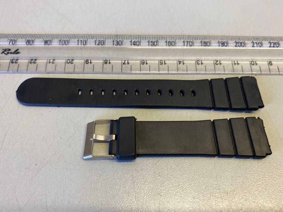 Black strap for vintage watch - 16/19mm - lot 15