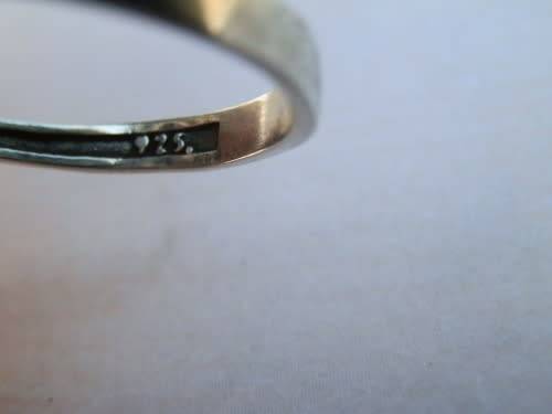 Sterling silver multi gem ring - weight 11.3 g