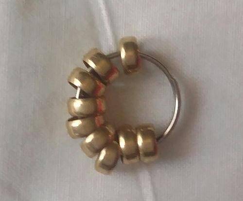 9 x 9ct solid yellow gold small rings for a chain