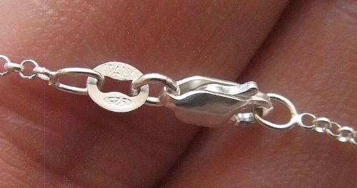 ROUND LINK SOLID STERLING SILVER NECKLACES WITH STRONG CLASP AND SILVER BRACELET
