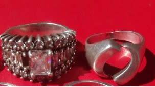 Bulk Lot of Silver Rings 45grams