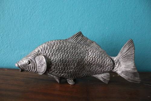 Vintage Metal Fish - Serviette / Letter Holder