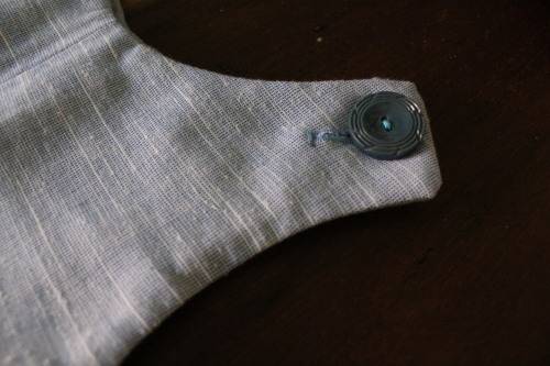 Blue Handmade with Vintage Fabric Jumper (6 to 12 months)