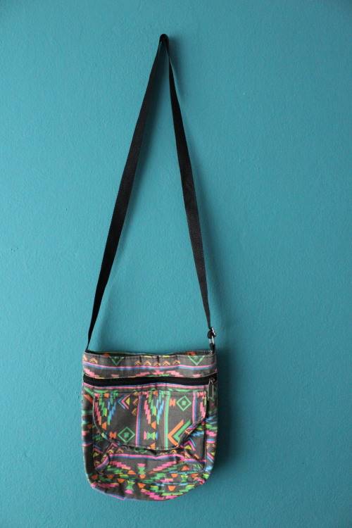 Boho 90's Colourful Sling Bag (25 x 25cm)