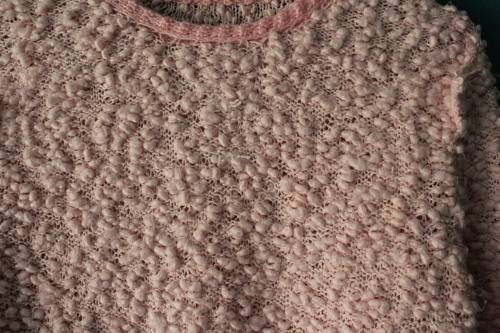 Vintage Baby Pink Sweater (Medium)