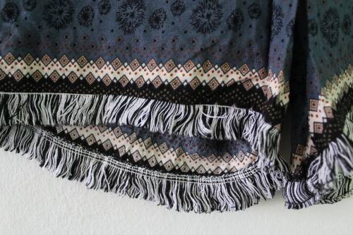 Boho Fringed Shorts (Small)