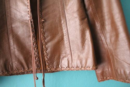 Roco-Baroco H&M Tan Leather Jacket (size 34)