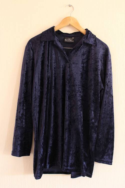 Vintage 90's Velvet Shirt (Large / XL)