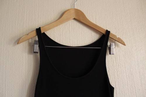 Black Ribbed Marks & Spenser Dress (Size 6)