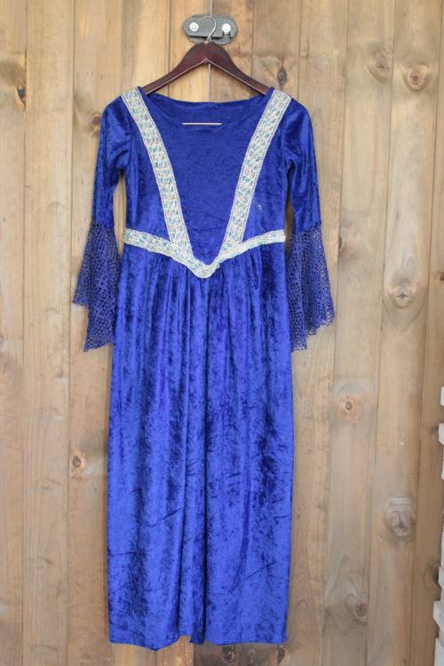 Vintage Blue Medieval Dress (Needs TLC) Size - Medium