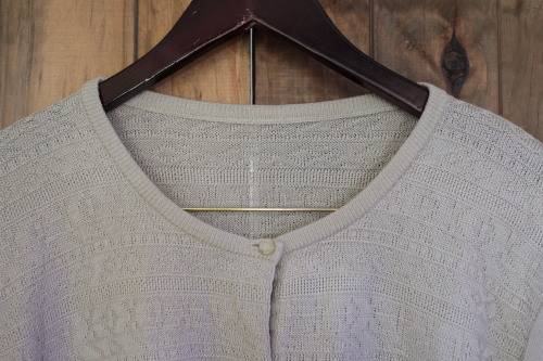 Beige Knit VintageCardigan (XL)