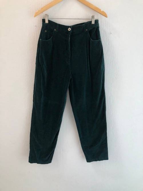 Vintage Green High Waisted Pants (Size 38)