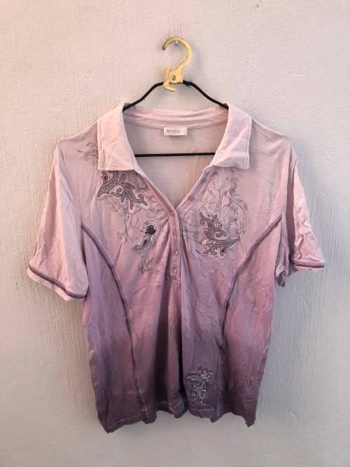 Purple Ombre Golf Shirt (XL)
