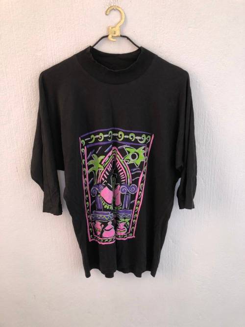 Black 80`s Vintage Shirt (Medium)