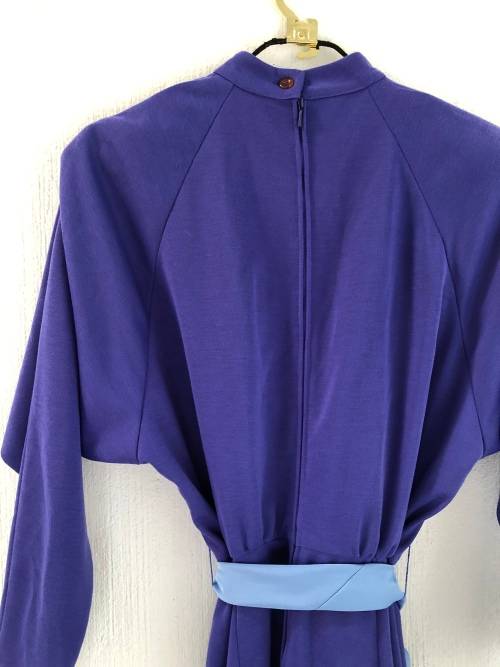 Purple Blue Vintage Dress (Size 36)