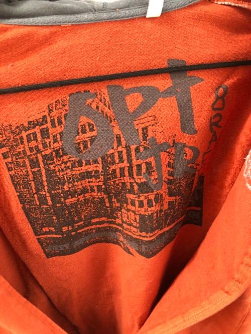 Orange Zip Up Hoodie (XL)