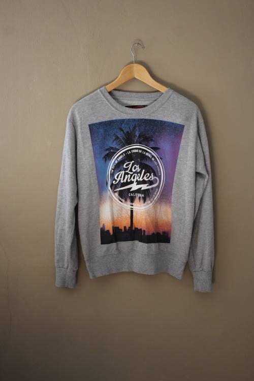 Grey `Los Angeles` Sweat Shirt (Medium / Large)