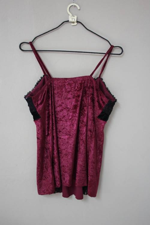 Velvet Red Top (Size 16)