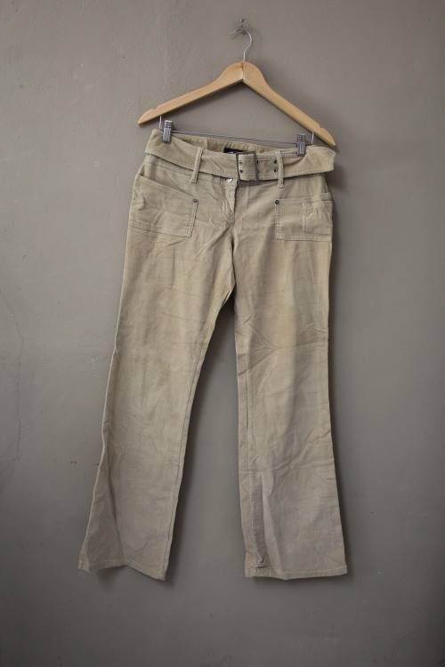 Vintage Beige Corduroy Pants (Size 36)