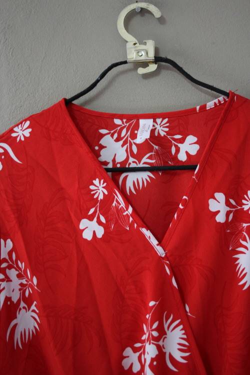 Red and White Dress by Foschini (Size 8)